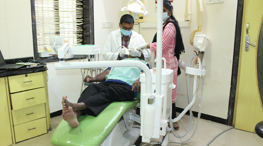 Simhapuri Dental patient